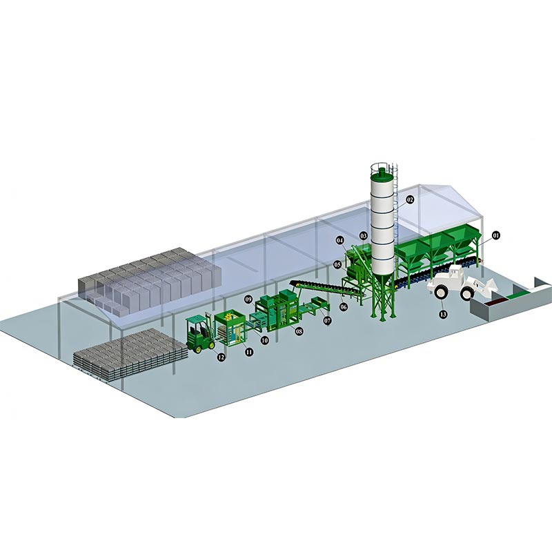 Onttojen tiilien valmistuskone